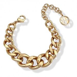 BOCCADAMO MADE IN ITALY 
Yellow gold plated bronze gourmette chain bracelet.